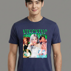 Camiseta Aespa Ningning Retro azul