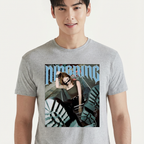 Camiseta Aespa Ningning cinza
