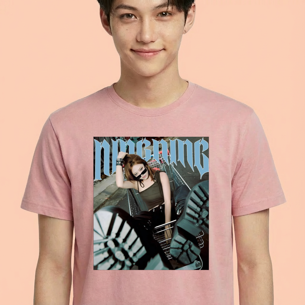 Camiseta Aespa Ningning rosa