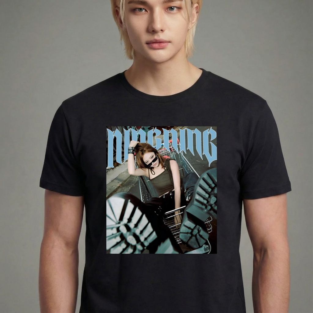Camiseta Aespa Ningning preta