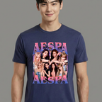 Camiseta Aespa Retro azul