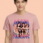 Camiseta Aespa Retro rosa