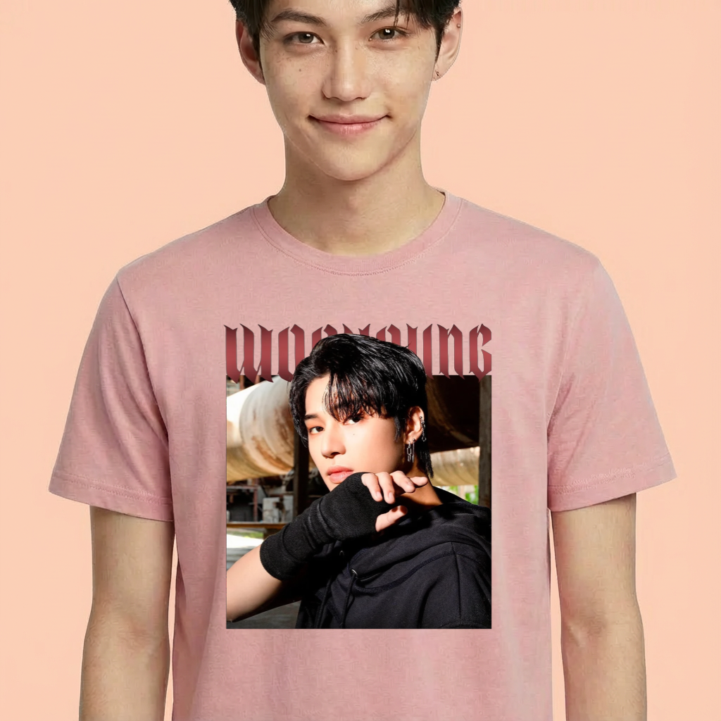 Camiseta camiseta-basica-ateez-aesthetic - Rosa