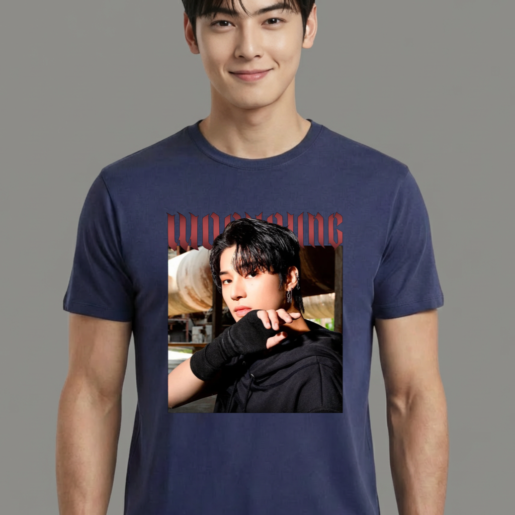 Camiseta camiseta-basica-ateez-aesthetic - Azul