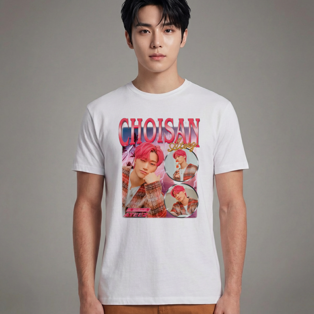 Camiseta Básica Ateez Choisan - Branca