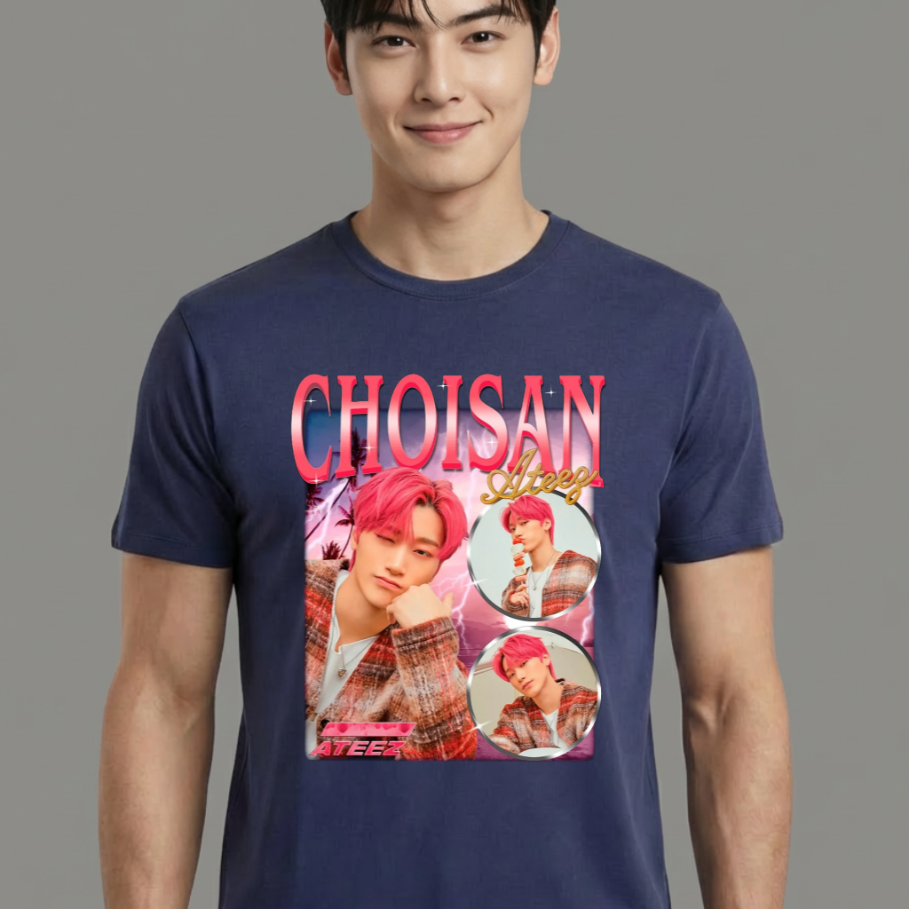 Camiseta ATEEZ Choisan azul
