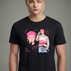 Camiseta ATEEZ Pink Mingi preta