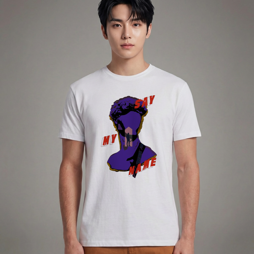 Camiseta Básica Ateez Say My Name - Branca