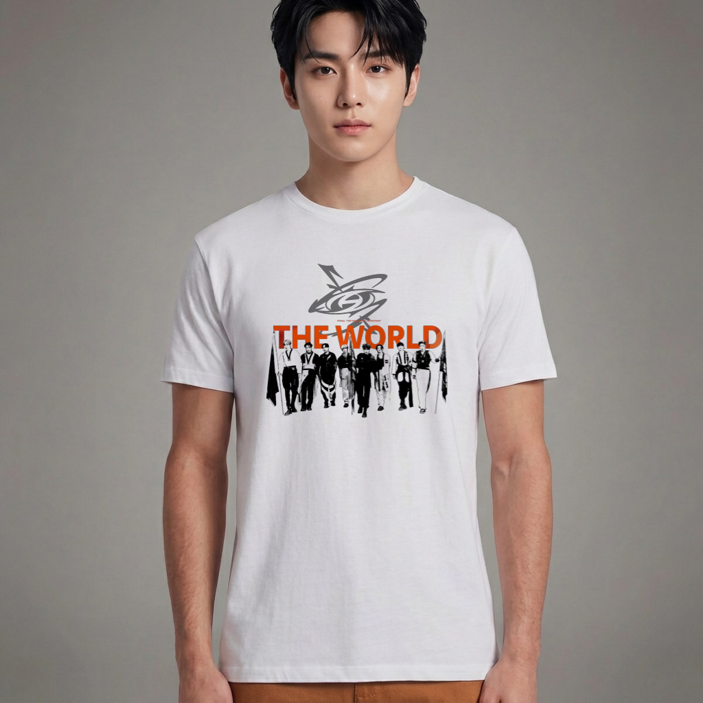 Camiseta Básica Ateez The World - Branca