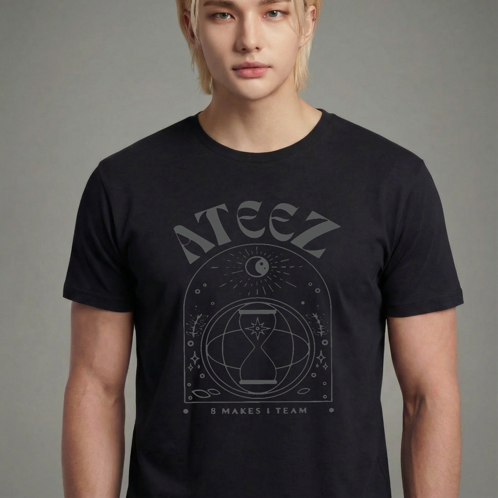 Camiseta ATEEZ Tour preta