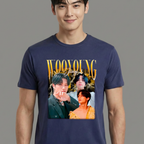 Camiseta ATEEZ Wooyoung Graphic azul