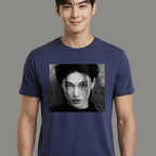 Camiseta ATEEZ Wooyoung Photo azul