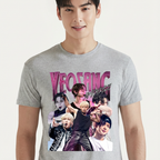 Camiseta ATEEZ Yeosang cinza