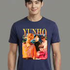 Camiseta ATEEZ Yunho Graphic azul