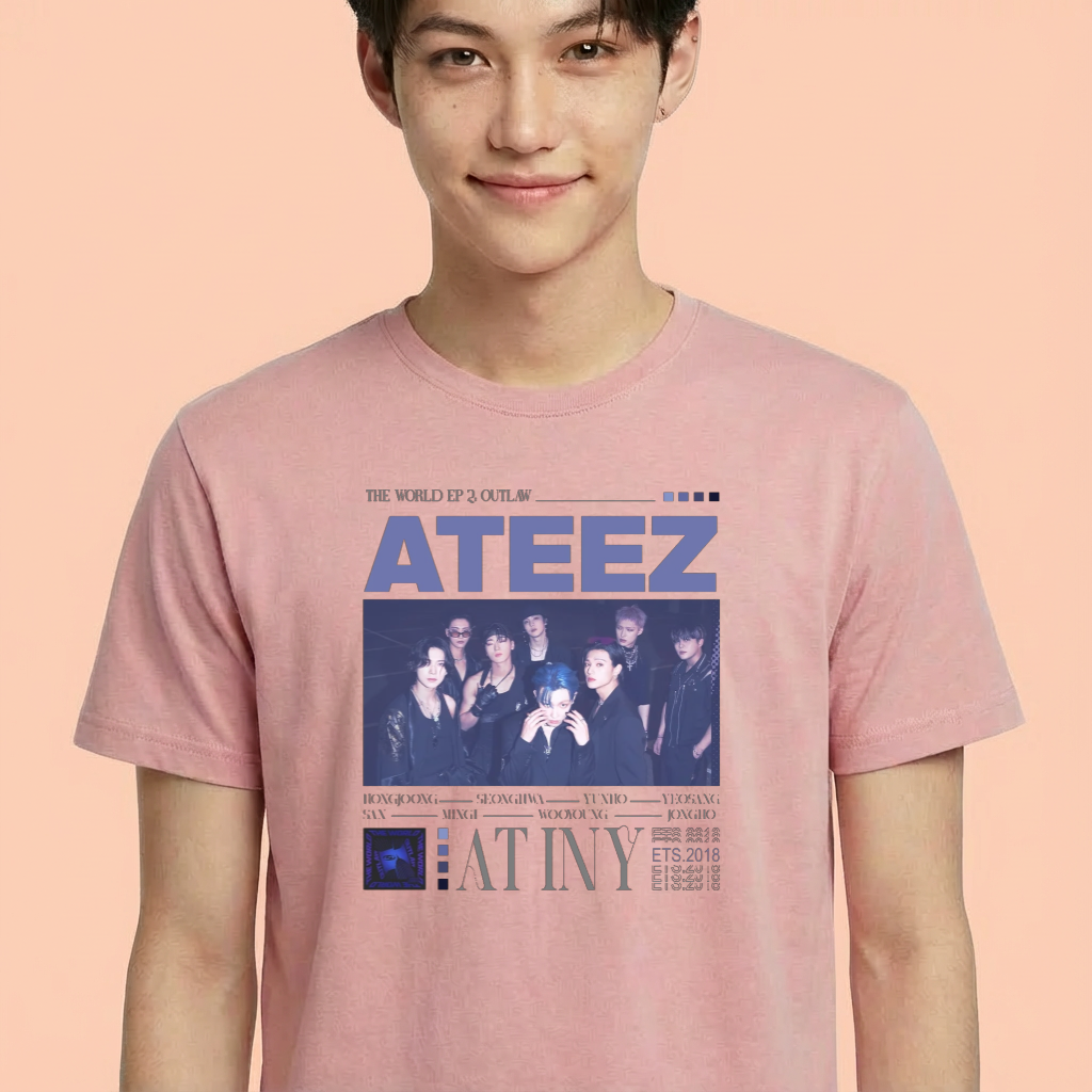 Camiseta ATEEZ Atiny rosa