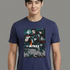 Camiseta ATEEZ Kpop azul