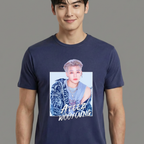 Camiseta ATEEZ Wooyoung azul