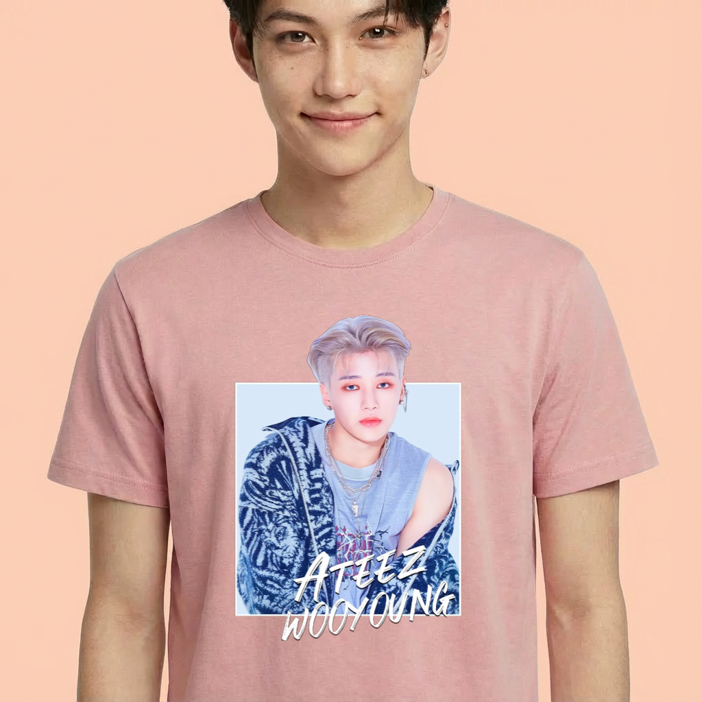 Camiseta camiseta-basica-atezz-wooyoung - Rosa
