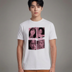 Camiseta BLACKPINK Faces branca