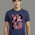 Camiseta BLACKPINK Faces azul