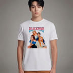 Camiseta BLACKPINK Grupo Kpop branca