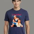 Camiseta BLACKPINK Grupo Kpop azul