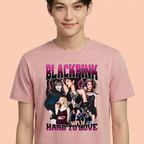 Camiseta BLACKPINK Hard to Love rosa