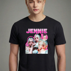 Camiseta BLACKPINK Jennie preta