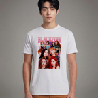 Camiseta BLACKPINK Kpop branca