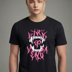 Camiseta BLACKPINK Pink Venom preta