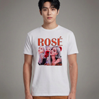 Camiseta BLACKPINK Rose branca