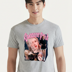 Camiseta BLACKPINK Roseanne Park cinza