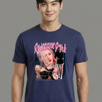 Camiseta BLACKPINK Roseanne Park azul
