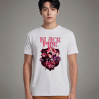 Camiseta BLACKPINK Shield branca