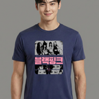 Camiseta BLACKPINK Deadline Korean azul