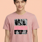 Camiseta BLACKPINK Deadline Korean rosa