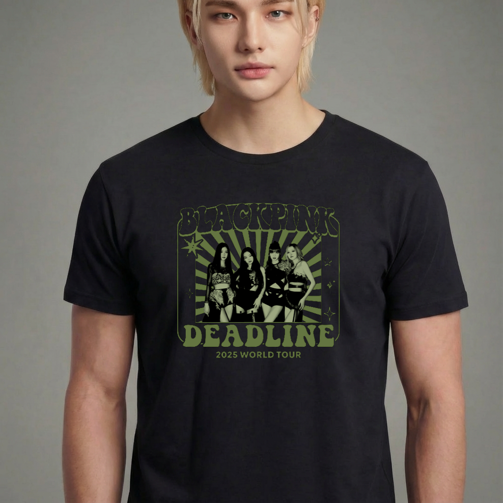Camiseta BLACKPINK Deadline Poster preta
