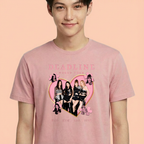 Camiseta BLACKPINK Deadline Tour Heart rosa