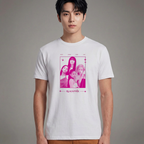Camiseta BLACKPINK Halftone Pink branca