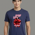 Camiseta BLACKPINK Jump Jennie azul