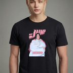 Camiseta BLACKPINK Jump Jisoo preta