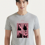 Camiseta BLACKPINK Quadrinho cinza