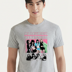 Camiseta BLACKPINK Stars cinza