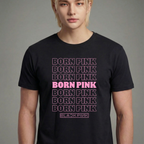 Camiseta Born Pink BLACKPINK preta