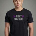 Camiseta BTS Army Husband preta