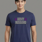 Camiseta BTS Army Husband azul