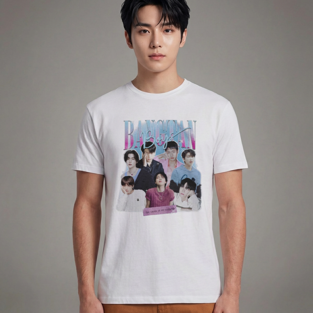 Camiseta Básica BTS Army Lovers - Branca