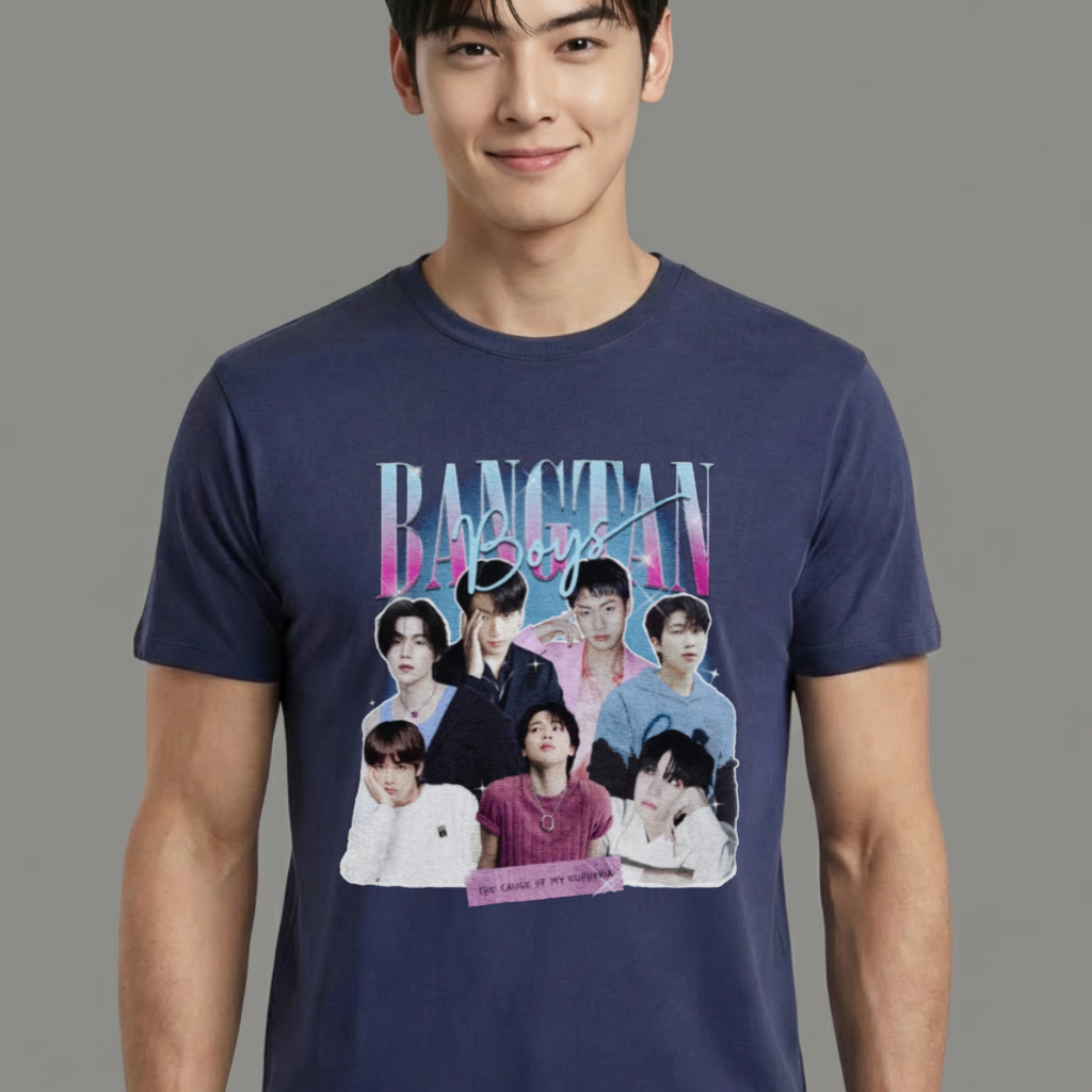 Camiseta camiseta-basica-bts-army-lovers - Azul