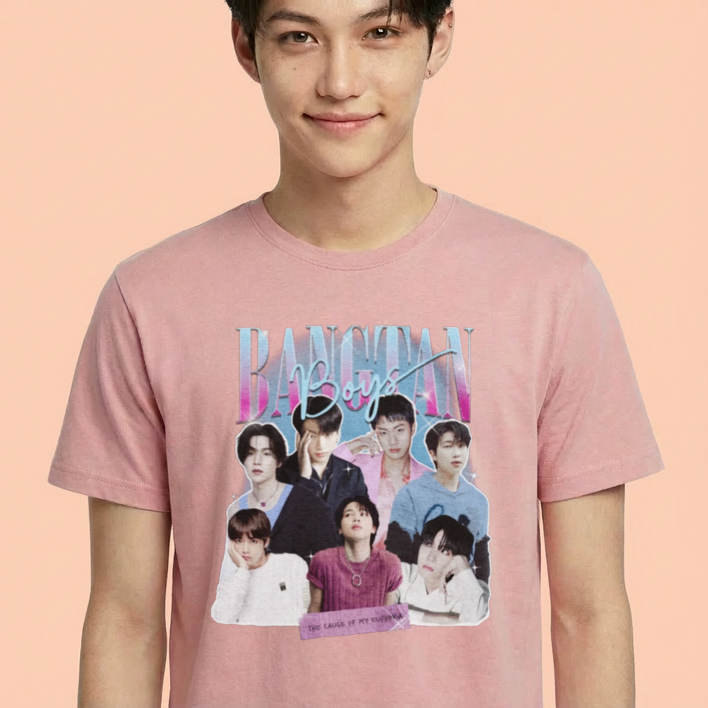 Camiseta camiseta-basica-bts-army-lovers - Rosa