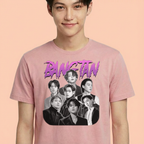 Camiseta BTS Army Vintage rosa
